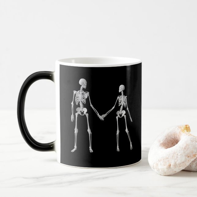 Mug Magic Jusqu'à ce que la mort nous sépare la squelette Mu (Avec donut)
