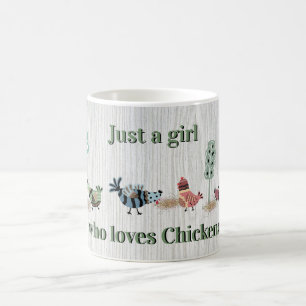 Mug Magic Juste Une Fille Qui Aime Les Poulets Pays Art Folk