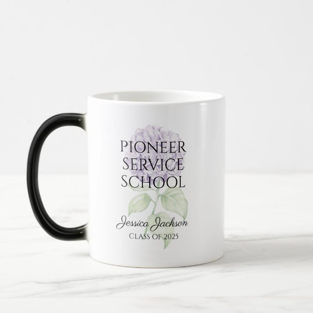 Mug Magic JW 2025 Pioneer Service School avec le texte de l' (Gauche)