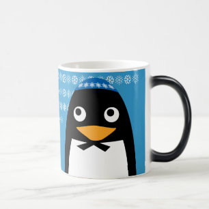 Mug Magic Kippa juive heureuse de pingouin de Hanoukka