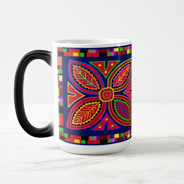 Mug Magic Kuna Indian Mola Flora (Gauche)