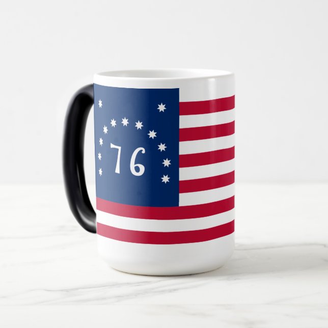 Mug Magic La bannière de Bennington : le 76e drapeau de bata (Devant gauche)