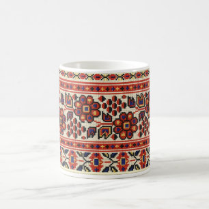 Mug Magic La broderie de Vyshyvanka d'Ukrainien fleurit la