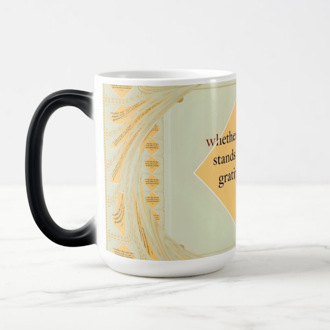 Mug Magic La gratitude demeure : Chaque rythme de vie Gratit (Gauche)