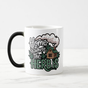 Mug Magic La maison est où se trouve l'herbe