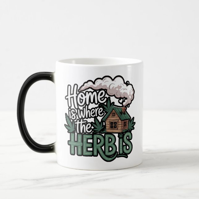 Mug Magic La maison est où se trouve l'herbe (Gauche)