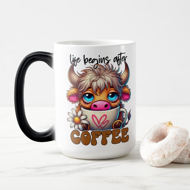 Mug Magic La vie commence après le café  (Avec donut)
