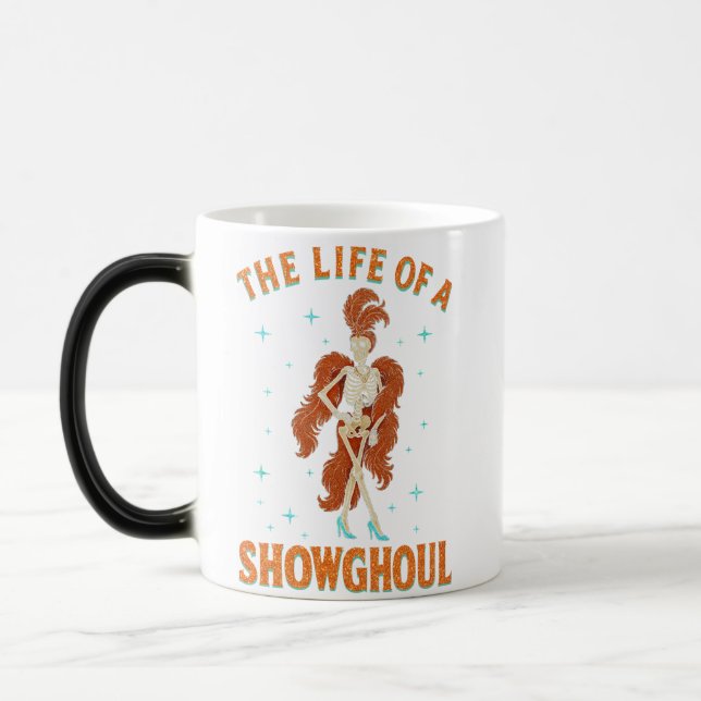 Mug Magic La vie d'une fille de squelette d'Halloween Showgh (Gauche)