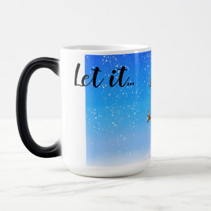 Mug Magic Laisse-le neiger jolis bonhomme de neige en haut c