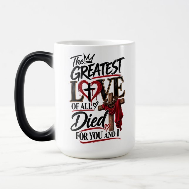 Mug Magic L'amour de Jésus est inconditionnel  (Gauche)