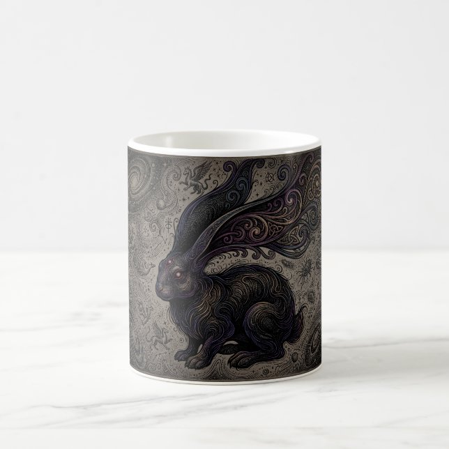 Mug Magic Lapin gothique de Pâques parmi les étoiles (Centre)