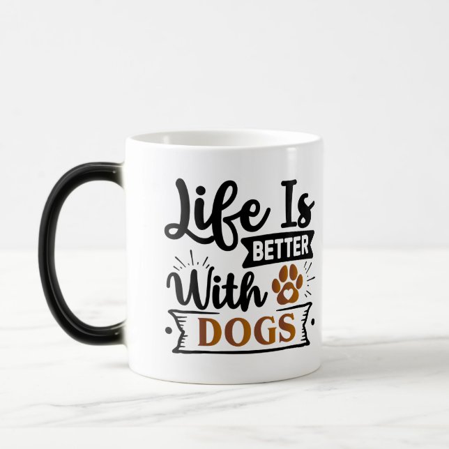 Mug Magic L'art du chien positif | Devis motivationnel (Gauche)