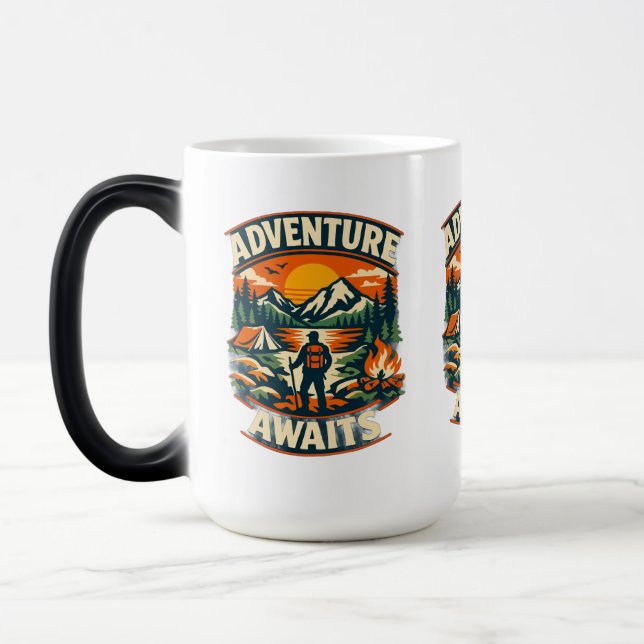 MUG MAGIC  « L'AVENTURE ATTEND »  (Gauche)