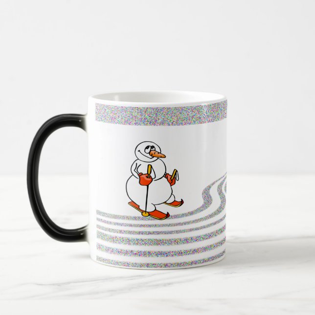 Mug Magic Le Bonhomme de Neige qui Ski - (Gauche)