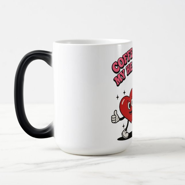 Mug Magic Le Café Fait Sourire Mon Coeur (Gauche)