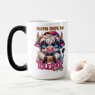 Mug Magic Le café m'aide à tolérer les idiots
