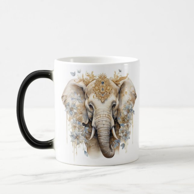 Mug Magic "Le cauchemar de Tripete - Art Abstrait foncé" (Gauche)