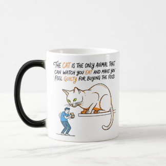Mug Magic Le chat est le seul animal qui peut vous regarder