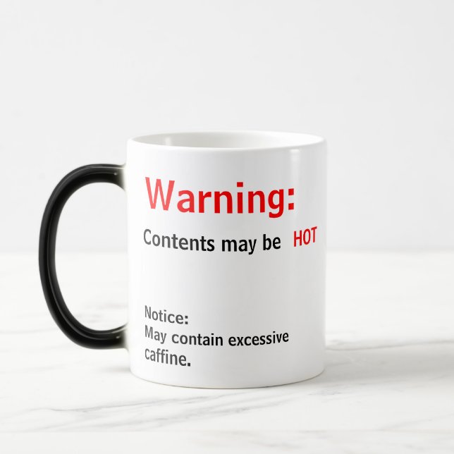 Mug Magic Le contenu peut être CHAUD (Gauche)