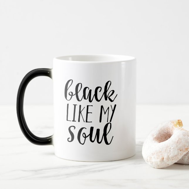 Mug Magic Le noir aiment mon âme (Avec donut)
