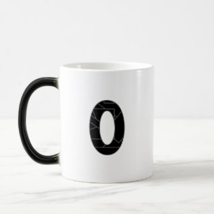 Mug Magic Le nombre zéro (0) en noir