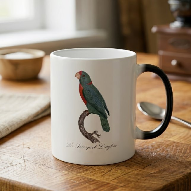 Mug Magic Le Perroquet Langlois (Le Perroquet Langlois by Jacques Barraband. Color Morph Mug)