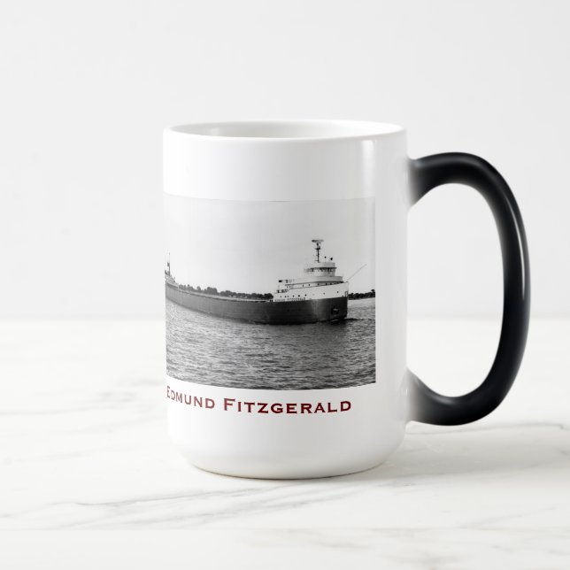 Mug Magic L'Edmund Fitzgerald avec les noms de l'équipage (Droite)