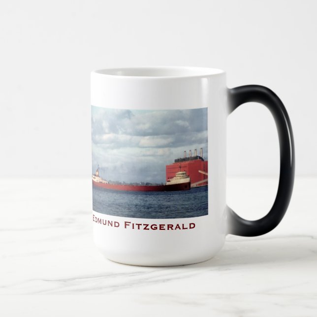 Mug Magic L'Edmund Fitzgerald avec les noms de l'équipage (Droite)