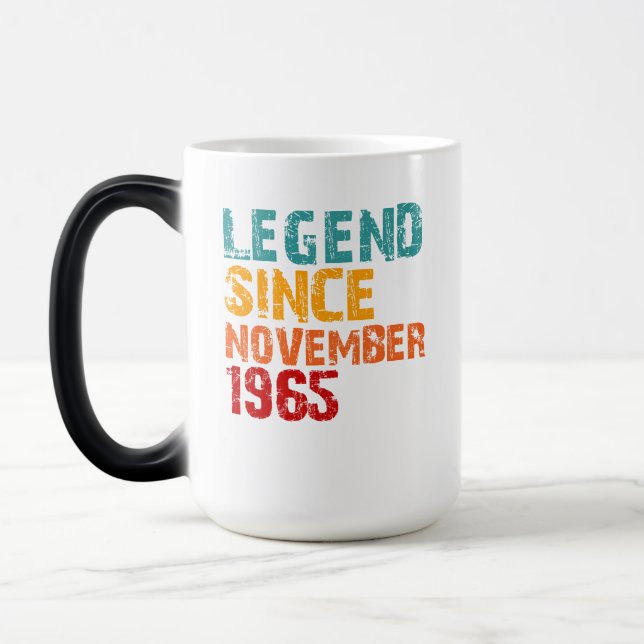 Mug Magic Légende Cadeaux d'anniversaire 60 ans pour hommes  (Gauche)