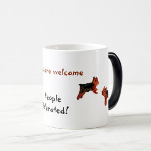 Mug Magic Les Chiens Terrier Sont Les Bienvenus Drôle