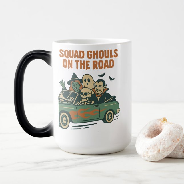 Mug Magic Les Ghouls de la Squad sur la Route Croisière Rétr (Avec donut)