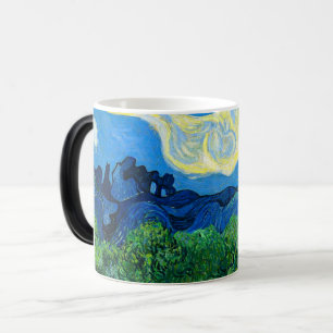 Mug Magic Les oliviers de Van Gogh dans un paysage montagneu
