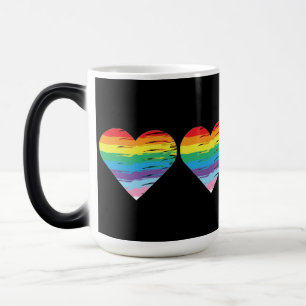 Mug Magic LETTRE DE FIERTÉ DU COEUR Rainbow LGBTQIA