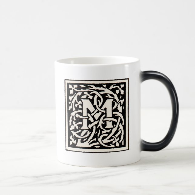 Mug Magic LETTRE vintage M ART NOUVEAU (Droite)