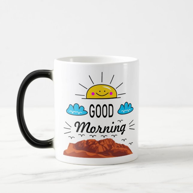 Mug Magic Lever du soleil sur la colline - Matinée inspirant (Gauche)