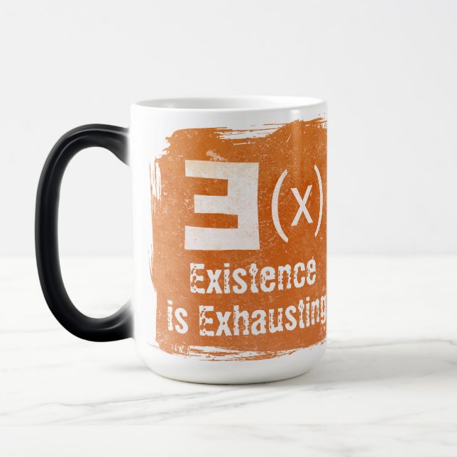 Mug Magic L'existence est épuisante – Drôle de squelette Hal (Gauche)