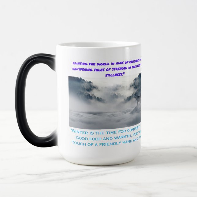 Mug Magic l'hiver est le moment du confort (Gauche)