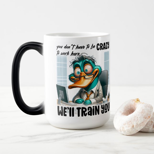 Mug Magic L'humour du dresseur de canards (Avec donut)