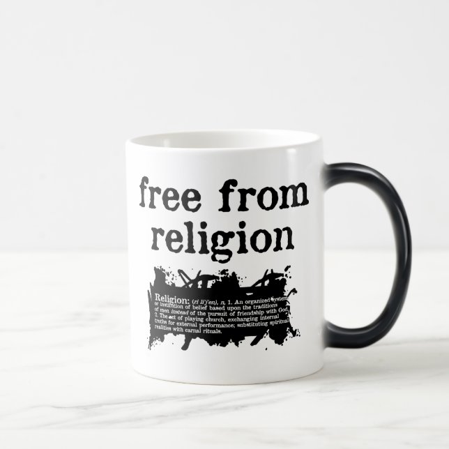 Mug Magic Libre de la boue qui change la chaleur religieuse (Droite)