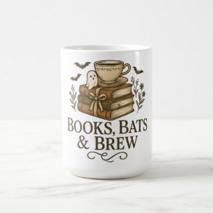 Mug Magic Livres Chauves-Souris Brasserie Vintage Lecteur Fa