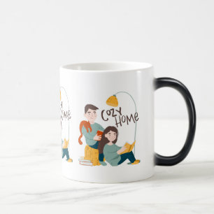 Mug Magic Livres de lecture maison confortable avec chat