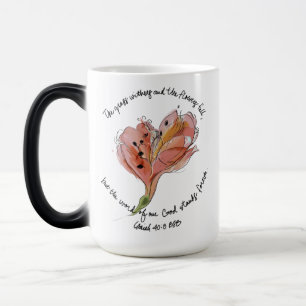 Mug Magic L'œuvre d'art florale La Parole de notre Dieu deme
