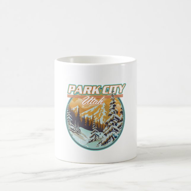 Mug Magic Logo de voyage de Park City Utah (Centre)