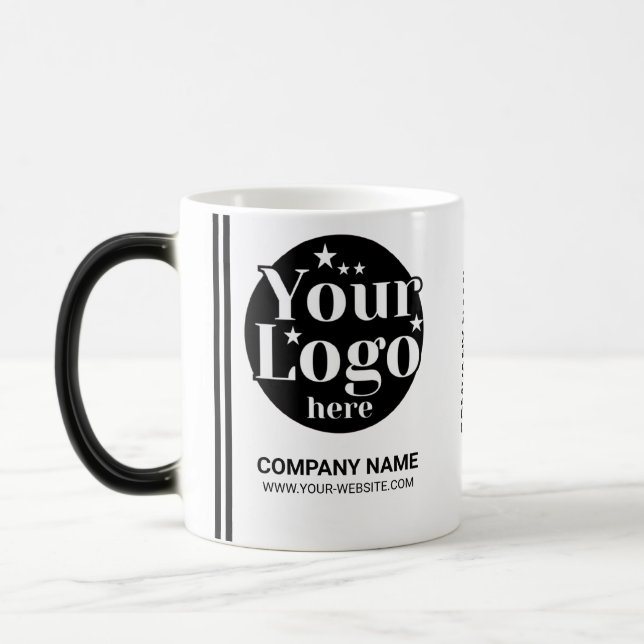 Mug Magic Logo personnalisé de la société blanche sur un nom (Gauche)