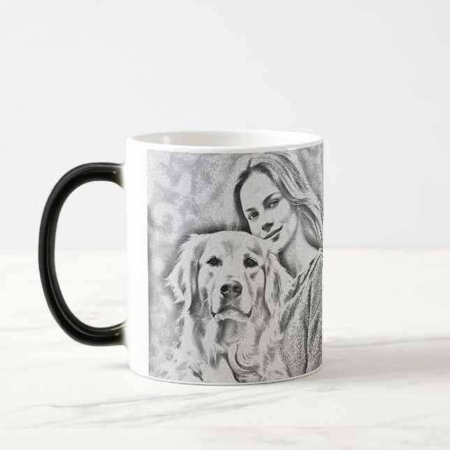 Mug Magic Logo promotionnel professionnel personnalisé à deu (Gauche)