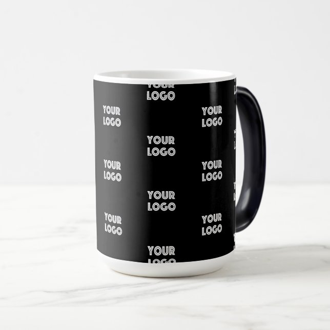 Mug Magic Logo simple à répéter | Noir (Devant droit)