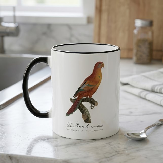 Mug Magic Lori de Bornéo, Trichoglossus borneus (Red Lory or Eos Bornea, Trichoglossus borneus. Color Morph Mug)