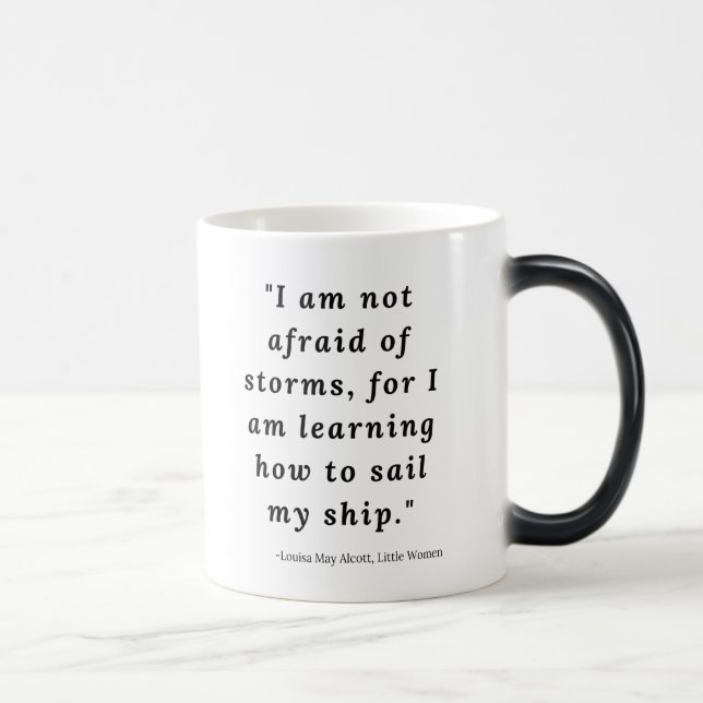 Mug Magic Louisa May Alcott, Petite Citation #2 (Droite)