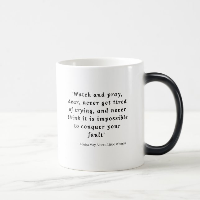 Mug Magic Louisa May Alcott, Petite Citation #7 (Droite)