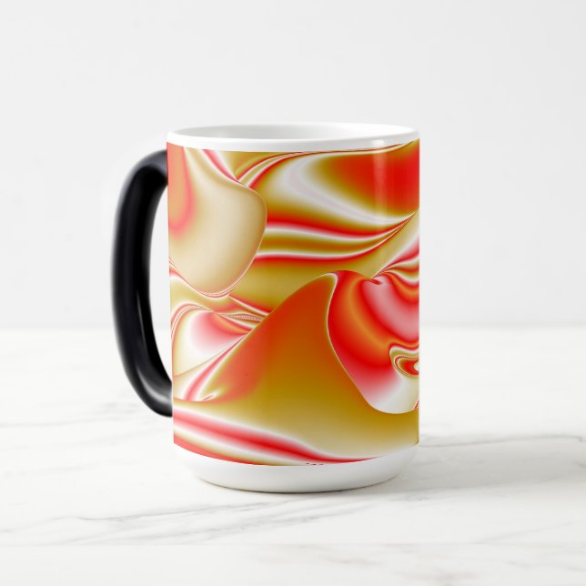 Mug Magic Love and Gold Abstrait 3D Rainbowart (Devant gauche)